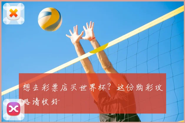 想去彩票店买世界杯?这份购彩攻略请收好