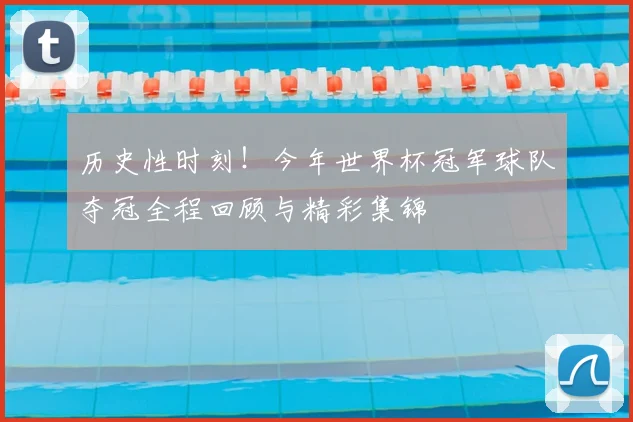 历史性时刻！今年世界杯冠军球队夺冠全程回顾与精彩集锦